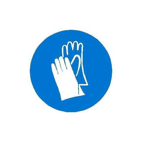 Hand Protection/ Gloves  Mandatory Decal - 100mm