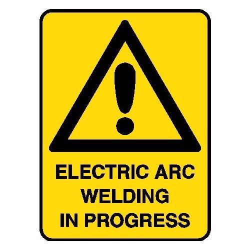 Hazard Sign - Electric Arc Welding in Progress