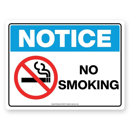 Notice Sign - No Smoking