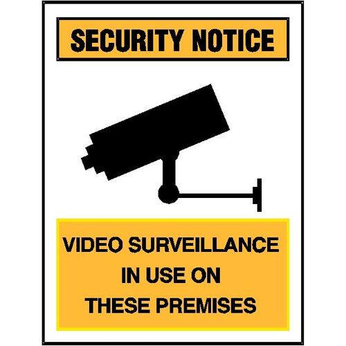 Security Sign - Video Surveillance In Use On These Premises