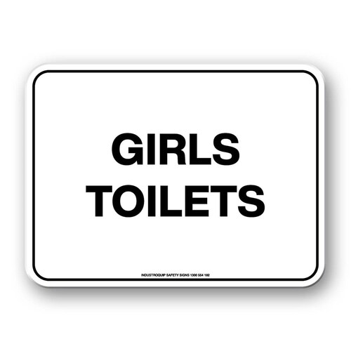 Notice Sign - Girls Toilets