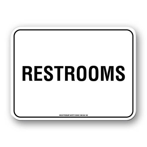 Notice Sign - Restrooms