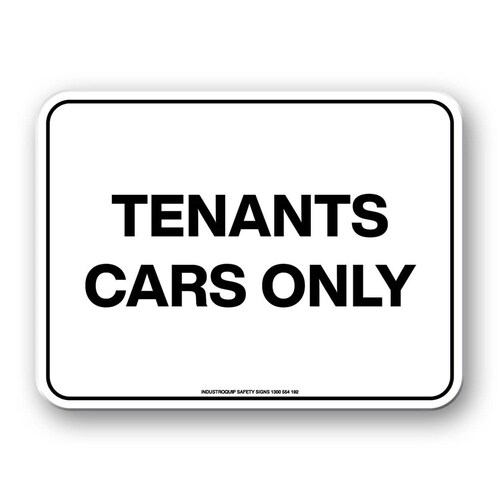 Notice Sign - Tenants Cars Only