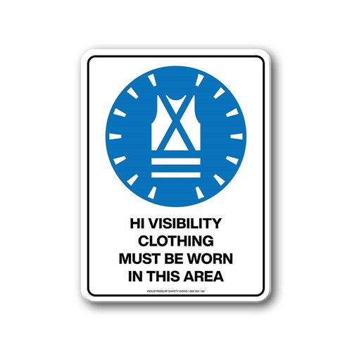 Mandatory Sign - Hi Visibility Clothing Must Be Worn In This Area