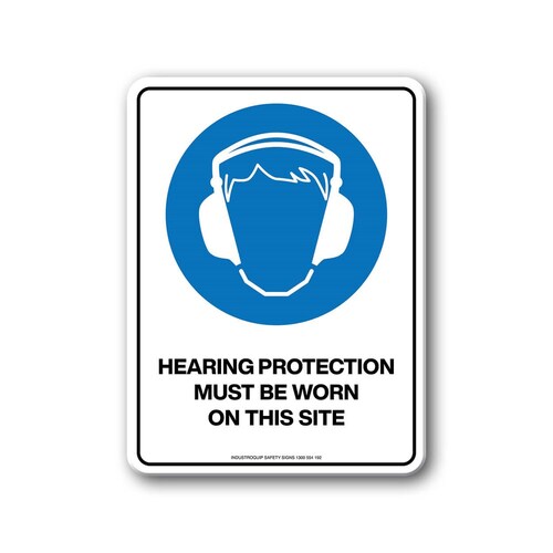 Mandatory Sign - Hearing Protection Must Be Worn On This Site