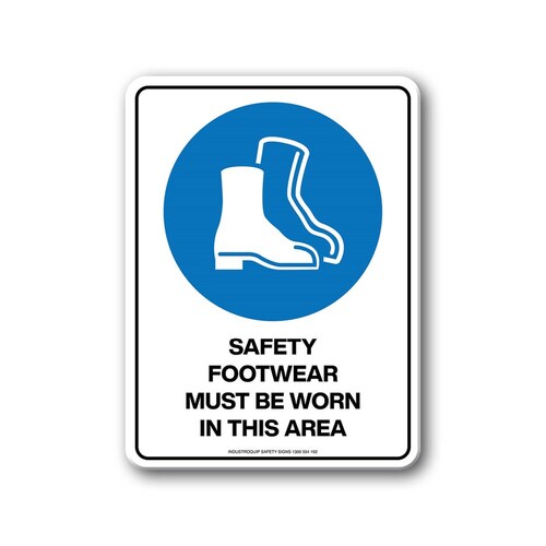 Mandatory Sign - Safety Footwear Must Be Worn In This Area