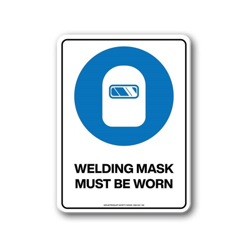 Mandatory Sign - Welding Mask Must Be Worn