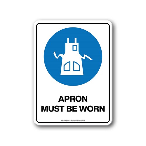 Mandatory Sign - Apron Must Be Worn
