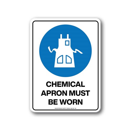 Mandatory Sign - Chemical Apron Must Be Worn