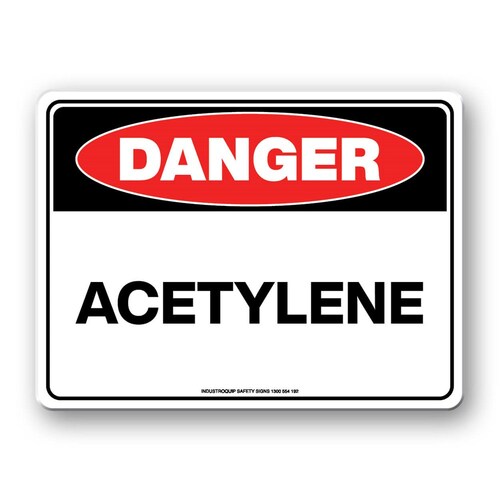 Danger Sign - Acetylene