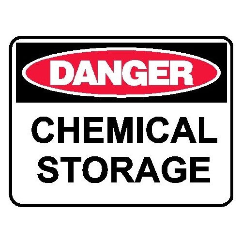 Danger Sign - Chemical Storage - 450 x 300mm