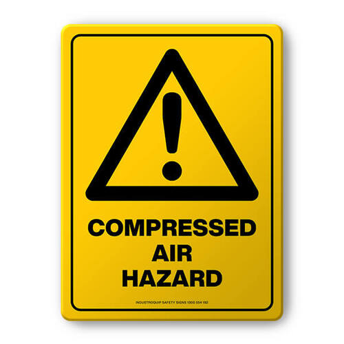 Hazard Sign - Compressed Air Hazard