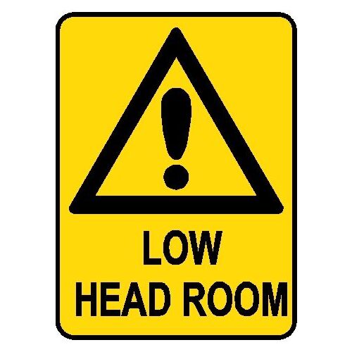 Hazard Sign - Low Headroom