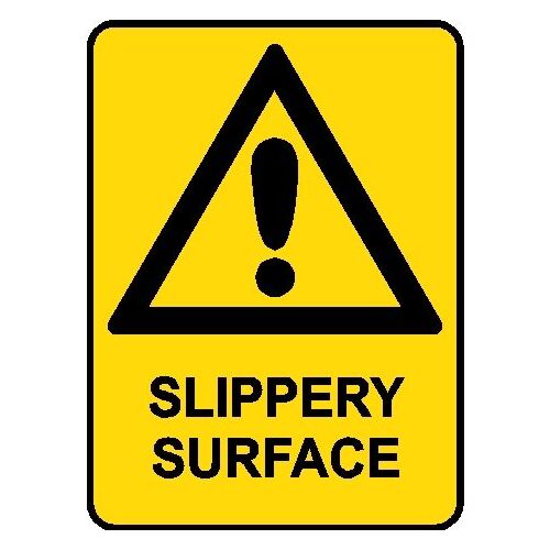 Hazard Sign - Slippery Surface