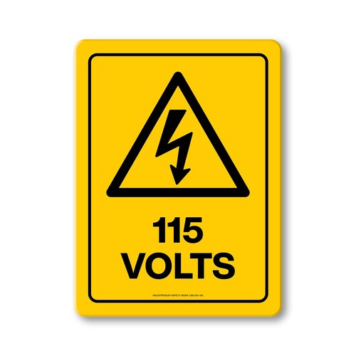 Hazard Sign - 115 Volts