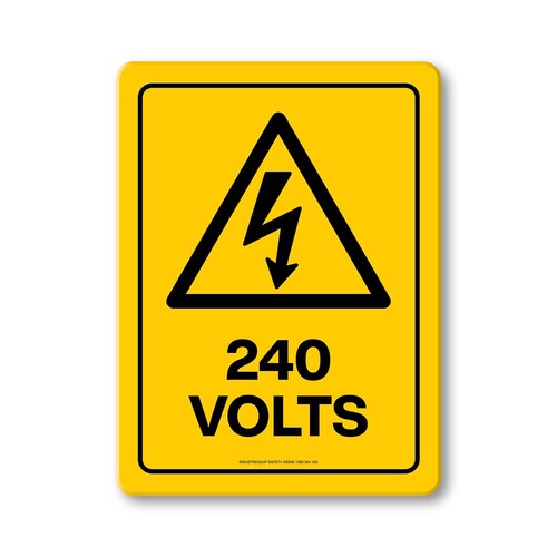 Hazard Sign - 240 Volts