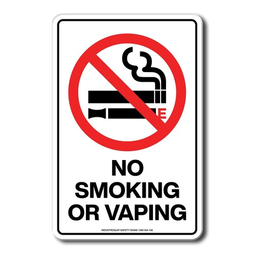Prohibition Sign - No Smoking or Vaping