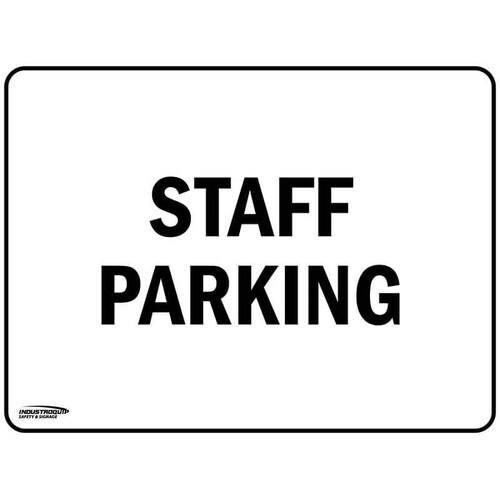 Notice Sign - Staff Parking