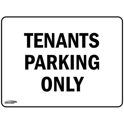 Notice Sign - Tenants Parking Only