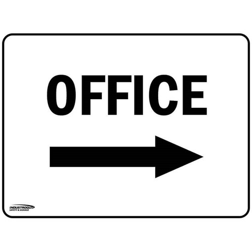 Notice Sign - Office (Arrow to Right)