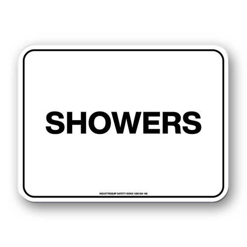 Notice Sign - Showers