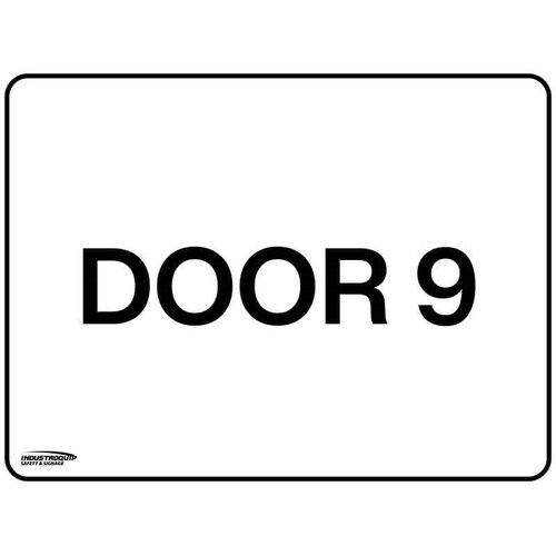 Notice Sign - Door 9