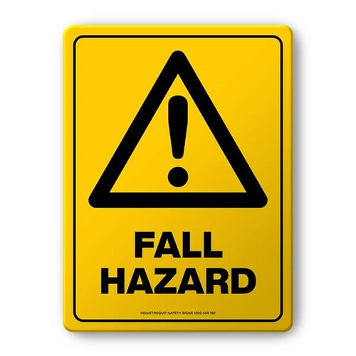 Warning Sign - Fall Hazard