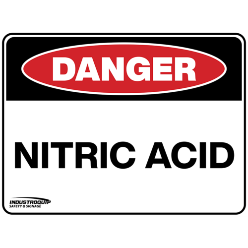 Danger Sign - Nitric Acid