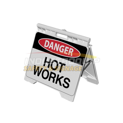 Danger Hot Works A-Frame Sign