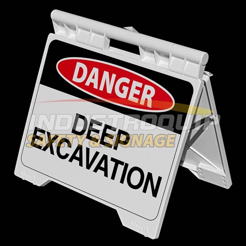 Danger Deep Excavation - Heavy Duty A Frame Sign