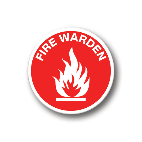 Fire Warden Stickers - Pack of 10