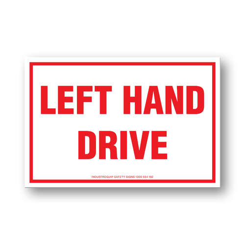 Left Hand Drive Stickers - Pack of 10