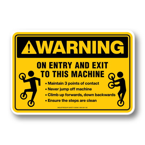 3 Points of Contact Stickers - Pack of 10