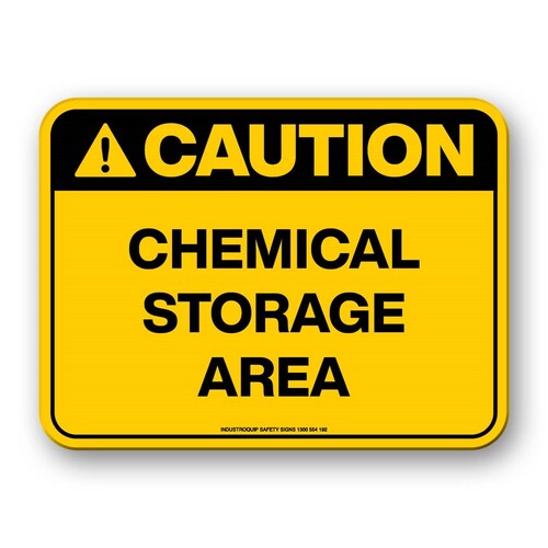 Caution Sign - Chemical Storage Area