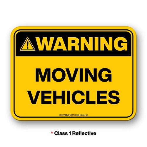 Mining Sign - Warning Moving Vehicles
