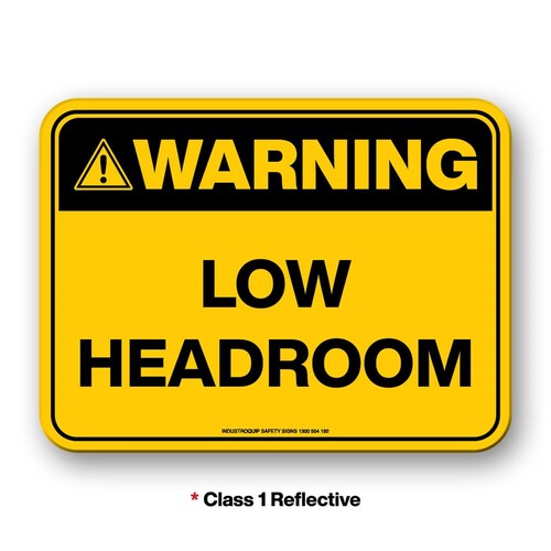 Mining Sign - Warning Low Headroom