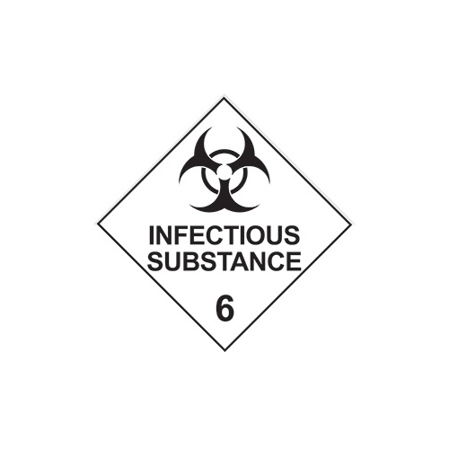 Infectious Substance 6 Diamond Sign