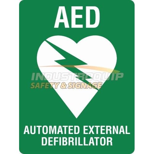 AED Defib Safety Sign