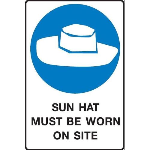 Sun Protection Hat Must Be Worn Sign