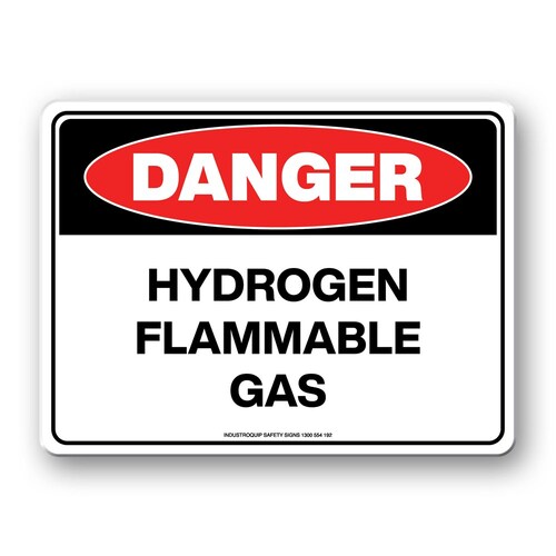 Danger Sign - Hydrogen Flammable Gas