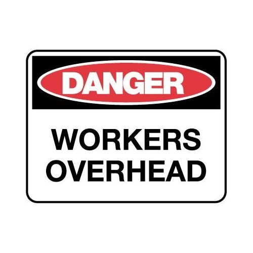 Danger Sign - Workers Overhead