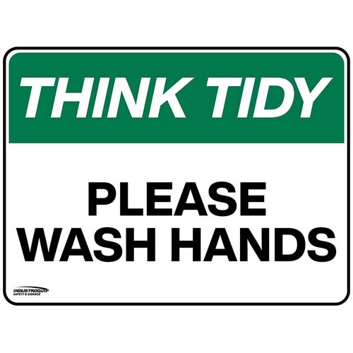 Think Tidy Signs - Please Wash Hands