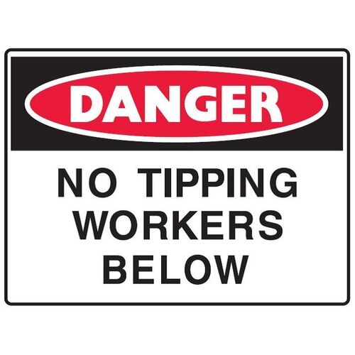 No Tipping Workers Below Sign