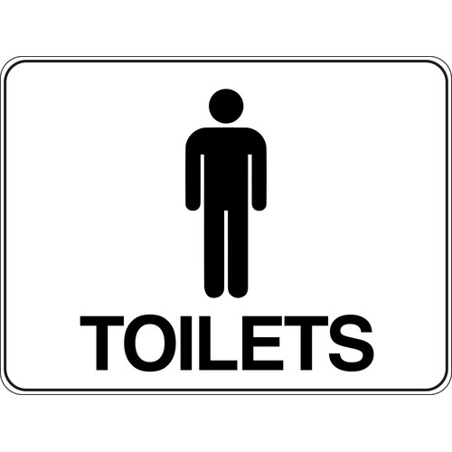 Notice Sign - Male Toilets - Industroquip