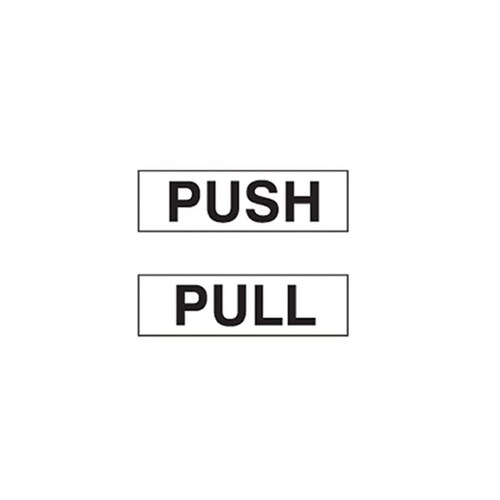 Push/Pull Sticker (Pack of 5 Sets)