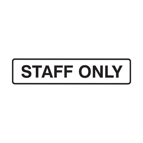 Staff Only Sticker (Pack of 5)