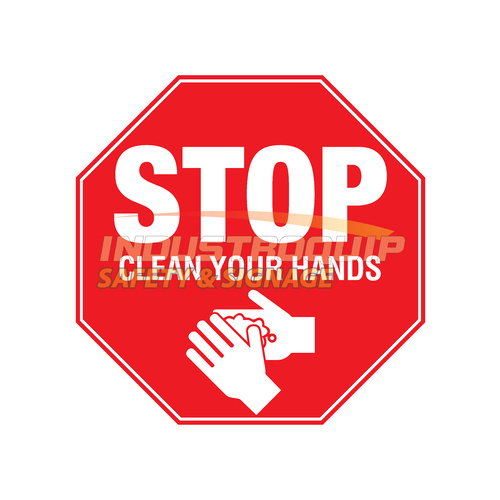 Stop Wash Your Hands Sign (5 Pack)