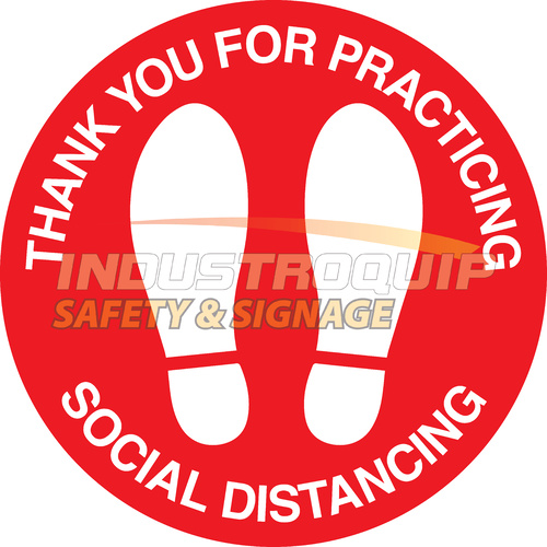Social Distancing Floor Marking Stickers / Decals (Pack of 5)