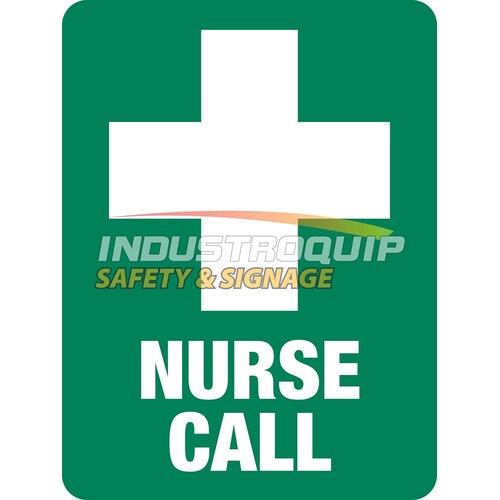Emergency Nurse Call Safety Sign
