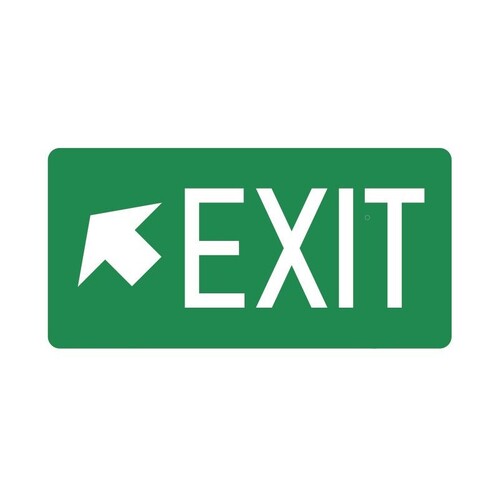 Exit Sign Arrow Top Left